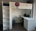 IKEA SMÅSTAD Hoogslaper met bureau en opbergruimte, Ophalen, 100 cm, Hoogslaper, Eenpersoons