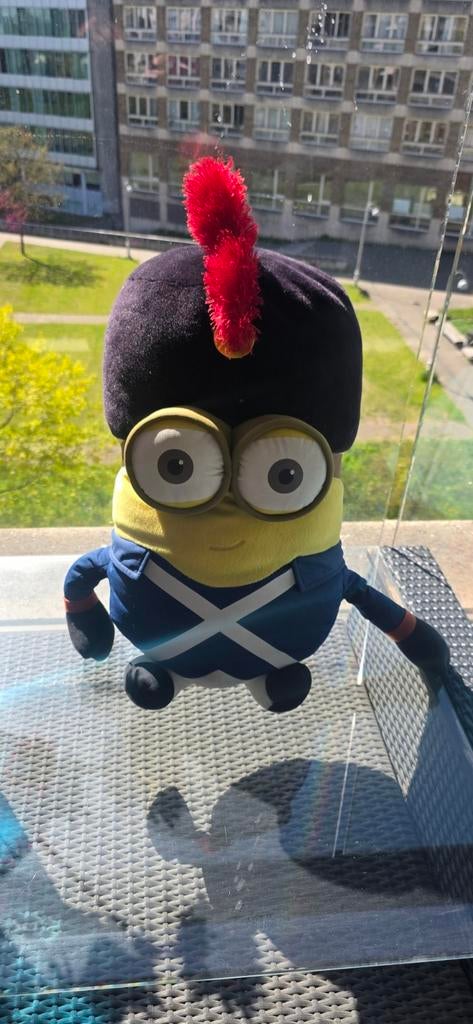 Minion knuffel 55 cm hoog - Schotse Minion, Gebruikt, Overige merken, Overige karakters, Overige typen