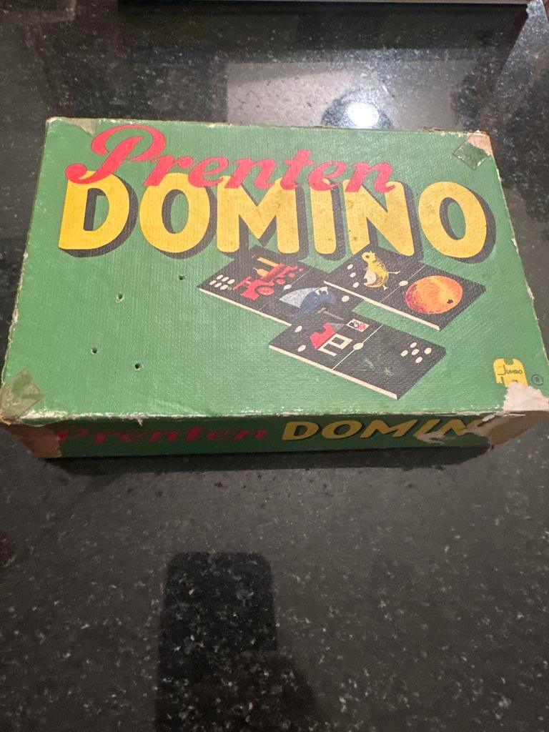 Vintage Prenten Domino Jumbo, Ophalen of Verzenden, Gebruikt, Overige typen