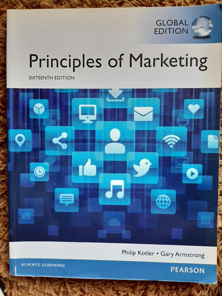 Principles of Marketing - Kotler & Armstrong, Kotler & Armstrong, Ophalen of Verzenden, Beta, WO