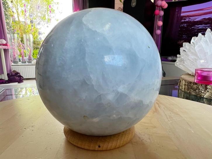 Calciet bol (25) diameter 10cm, gewicht 1.77 kg, Verzamelen, Mineralen en Fossielen, Mineraal, Ophalen of Verzenden