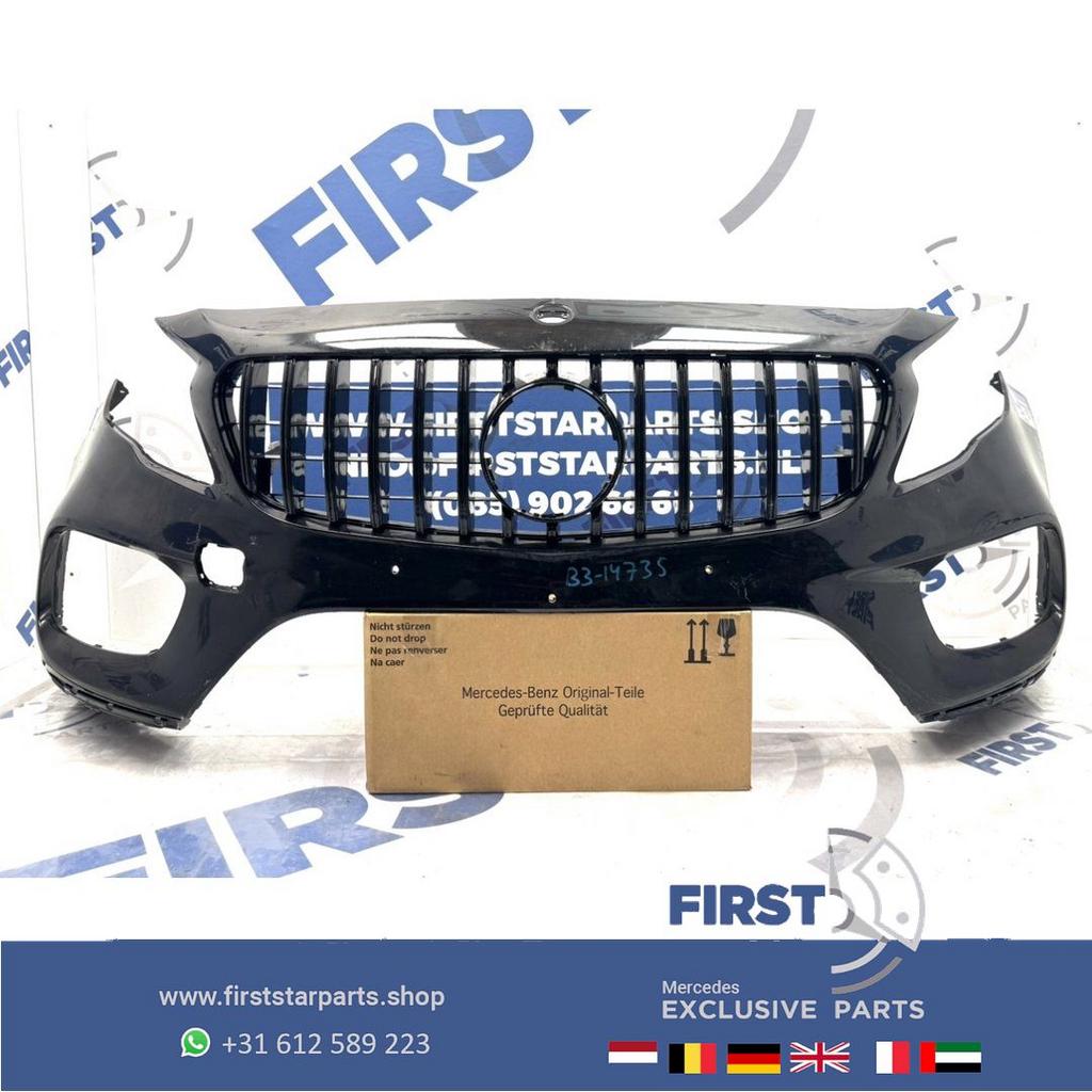 W156 BUMPER + GT GRIL FACELIFT GLA AMG VOORBUMPER ZWART WIT, Gebruikt, -, Voor, Ophalen of Verzenden