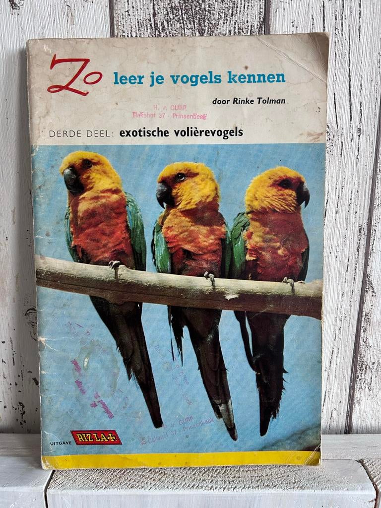 Zo leer je vogels kennen - exotische volièrevogels, Ophalen of Verzenden, Gelezen, Vogels