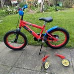 Kinderfiets 16 inch Spiderman met zijwieltjes, Fietsen en Brommers, Fietsen | Kinderfietsjes, Zijwieltjes, Ophalen of Verzenden