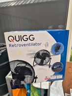 QUIGG Retroventilator - Nieuw in doos, Witgoed en Apparatuur, Ventilatoren, Ophalen of Verzenden, Nieuw, Vloerventilator