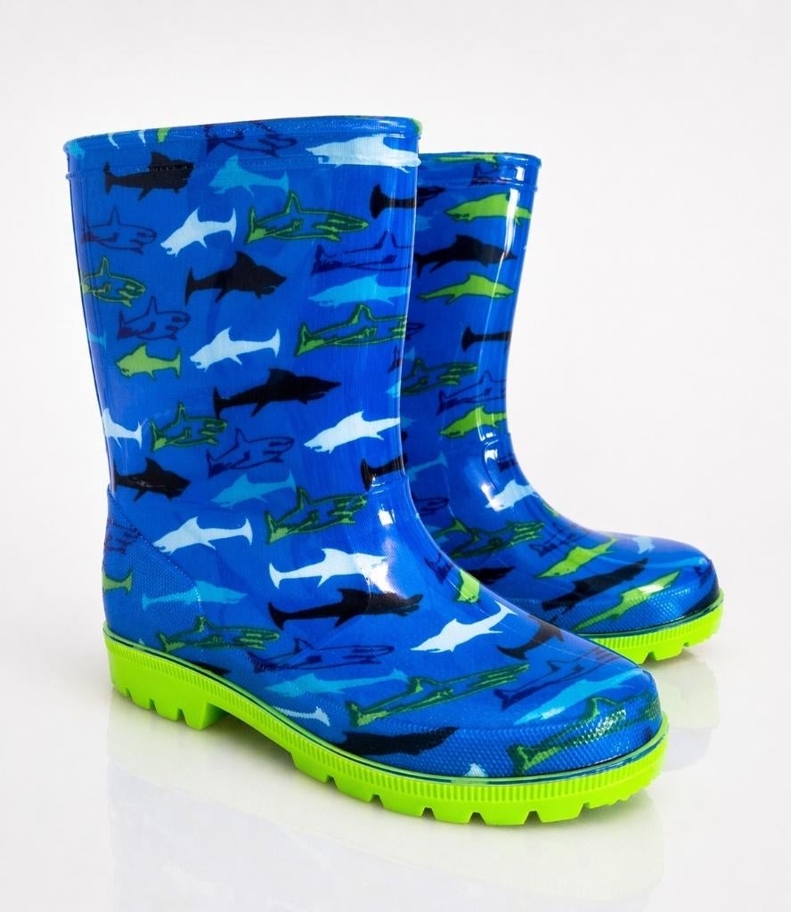 Partij kinderschoenen blauwe Gevavi regenlaarzen