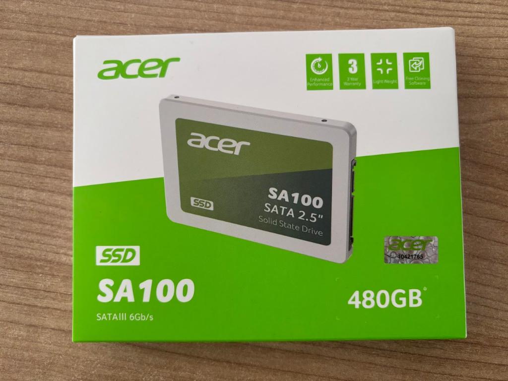 Acer SA100 480GB (SSD) (nieuwstaat), Computers en Software, Harde schijven, Intern, Ophalen of Verzenden, Zo goed als nieuw, Laptop