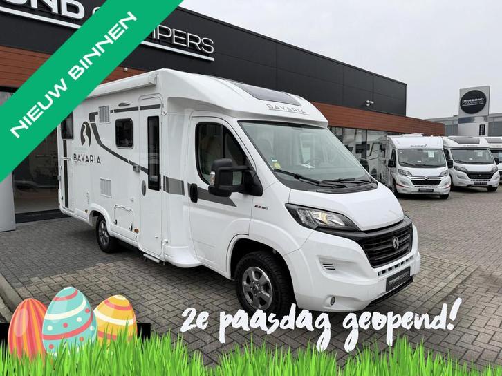 Bavaria T650 GJ Automaat Enkele Bedden Zonnepaneel Lpg Lift, Caravans en Kamperen, Campers, Bedrijf, tot en met 2, Half-integraal