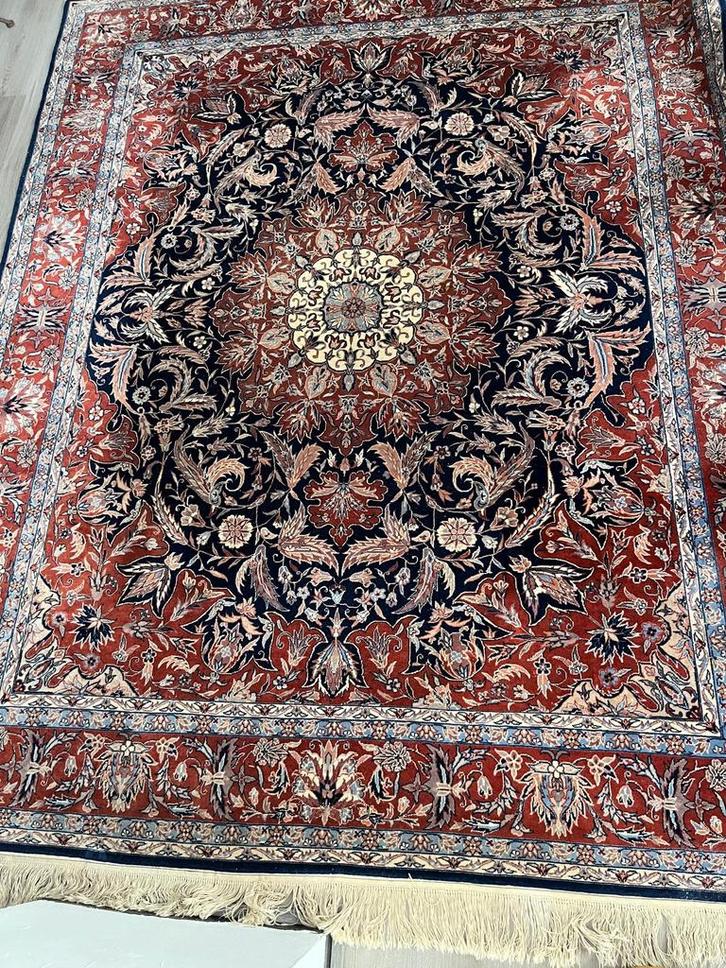 Perzische tapijten, Huis en Inrichting, Stoffering | Tapijten en Kleden, Gebruikt, 200 cm of meer, Rechthoekig, Blauw, Ophalen of Verzenden