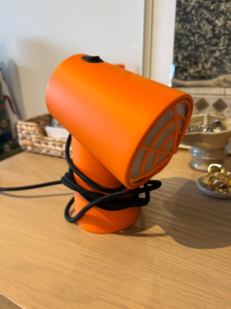Orange table lamp, Huis en Inrichting, Lampen | Tafellampen, Ophalen of Verzenden, Zo goed als nieuw, Minder dan 50 cm