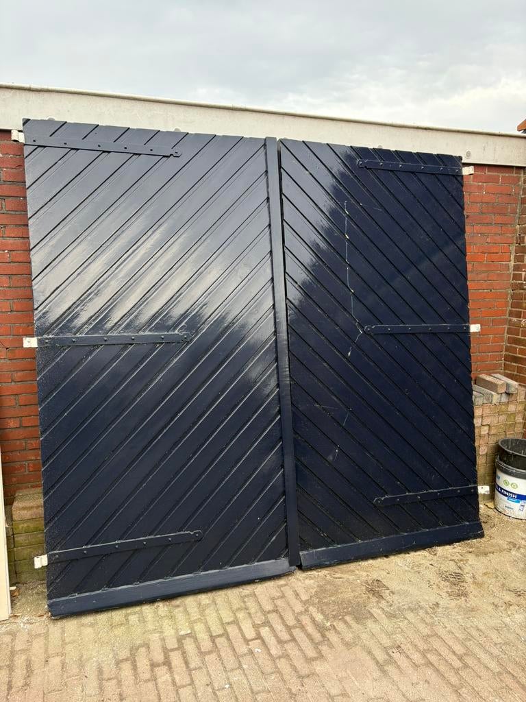 Houten Garage deuren, Ophalen, Gebruikt, Garagedeur, Hout