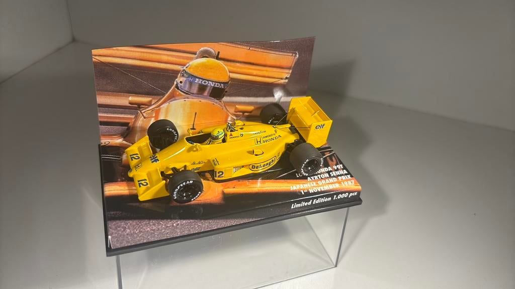 F1 lola honda 99t ayrton senna japanese 1987 minichamps 1.43