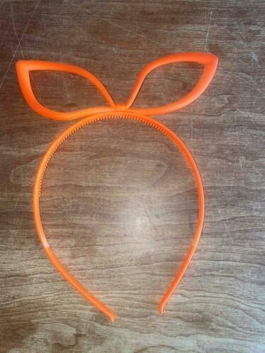 Feloranje neon haarband diadeem, Verzenden, Nieuw, Overige typen