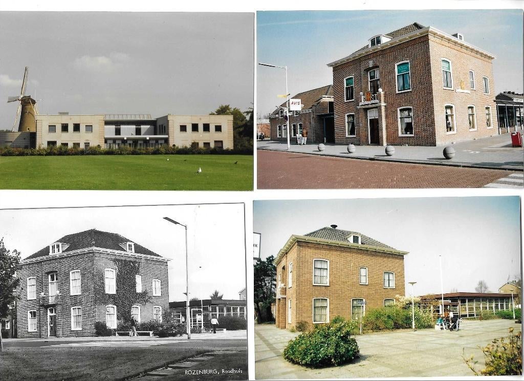 rozenburg 4x  ook apart  molenweg 55 met molen en uitbreidin, Verzamelen, 1960 tot 1980, Verzenden, Foto, Zo goed als nieuw