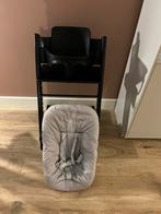 Stokke Tripp Trapp zwart incl babyset en newbornset, Ophalen, Zo goed als nieuw, Meegroeistoel