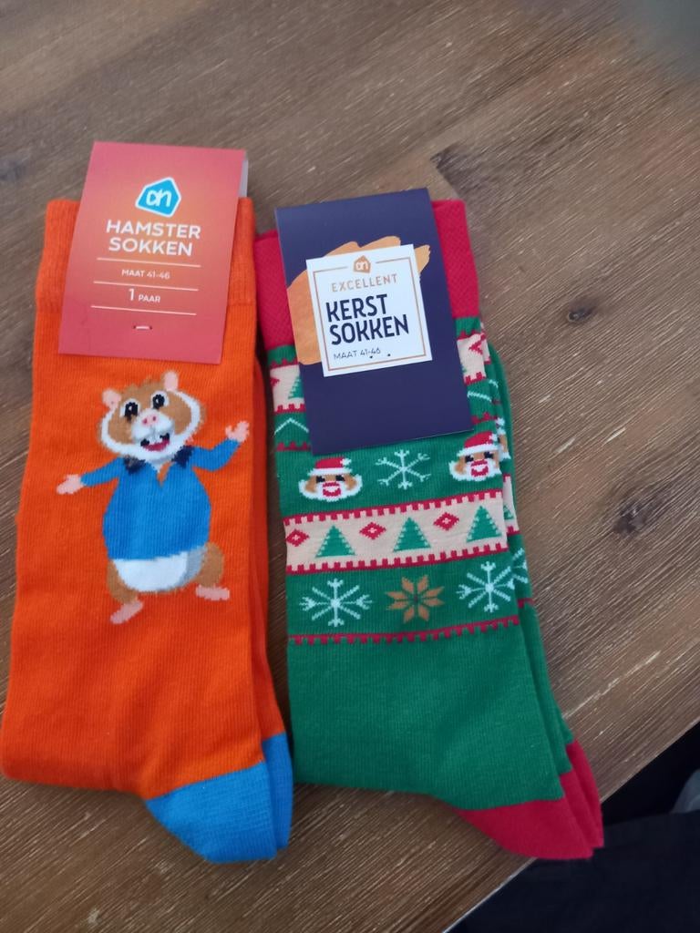 Ah hamster sokken mt41/46, Kleding | Heren, Sokken en Kousen, Overige kleuren, Ah, Ophalen of Verzenden, Nieuw