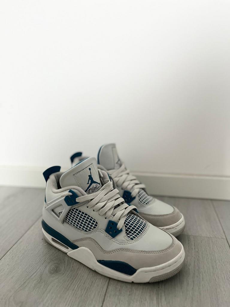 Nike Air Jordan 4 Retro SE Craft Medium military blue, Ophalen of Verzenden, Zo goed als nieuw, Grijs, Sneakers of Gympen