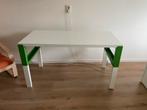 Ikea Pahl bureau kind - wit/groen, Ophalen, In hoogte verstelbaar, Zo goed als nieuw, Bureau
