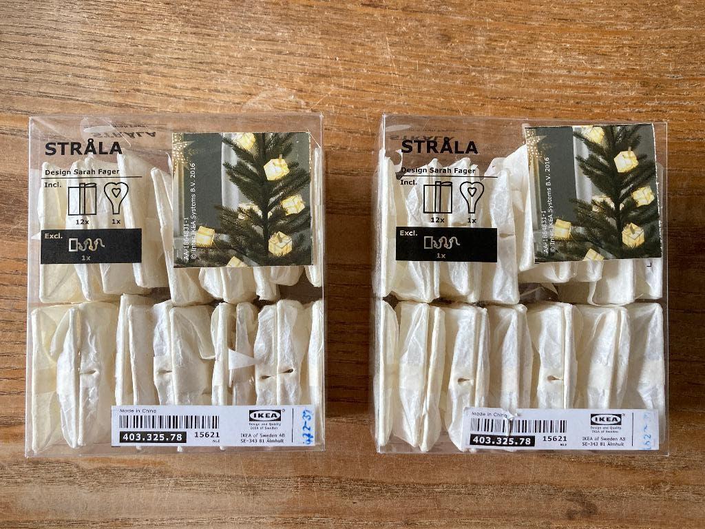 Ikea Strala kerstverlichting kadootjes cadeaudoosjes, Ophalen of Verzenden, Gebruikt