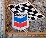 Vintage sticker Chevron benzine merk finish vlag, Verzamelen, Ophalen of Verzenden, Zo goed als nieuw