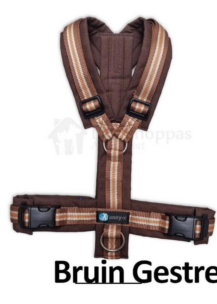 Anny X Tuigje limited bruine streep XS korte rug, Dieren en Toebehoren, Ophalen, Zo goed als nieuw, Hondenriem