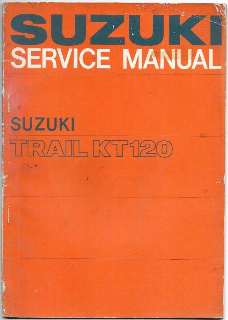 Suzuki KT120 Trail Service Manual (7285z), Motoren, Handleidingen en Instructieboekjes, Suzuki, Ophalen of Verzenden