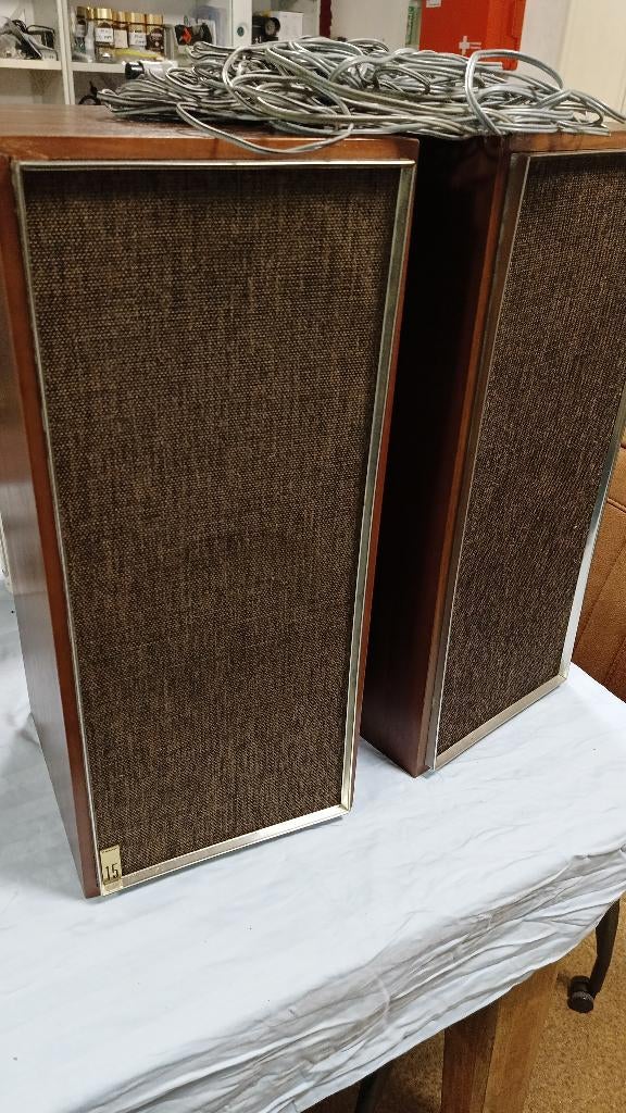 Celestion Ditton 15 vintage luidsprekers set, Audio, Tv en Foto, Luidsprekers, Gebruikt, Minder dan 60 watt, Front, Rear of Stereo speakers