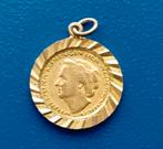 Hangertje 1 cent Wilhelmina verguld - 1948, Postzegels en Munten, Verzenden, Koningin Wilhelmina