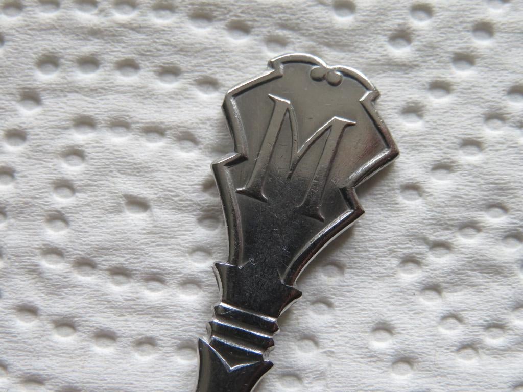 Gero Zilmeta Lepeltje Letter M, Verzenden, Zo goed als nieuw, Overige materialen, Bestek