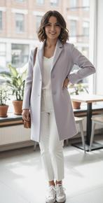 zomerjas/tussenjas Madeleine /100% wol, Verzenden, Paars, Maat 42/44 (L), Zo goed als nieuw