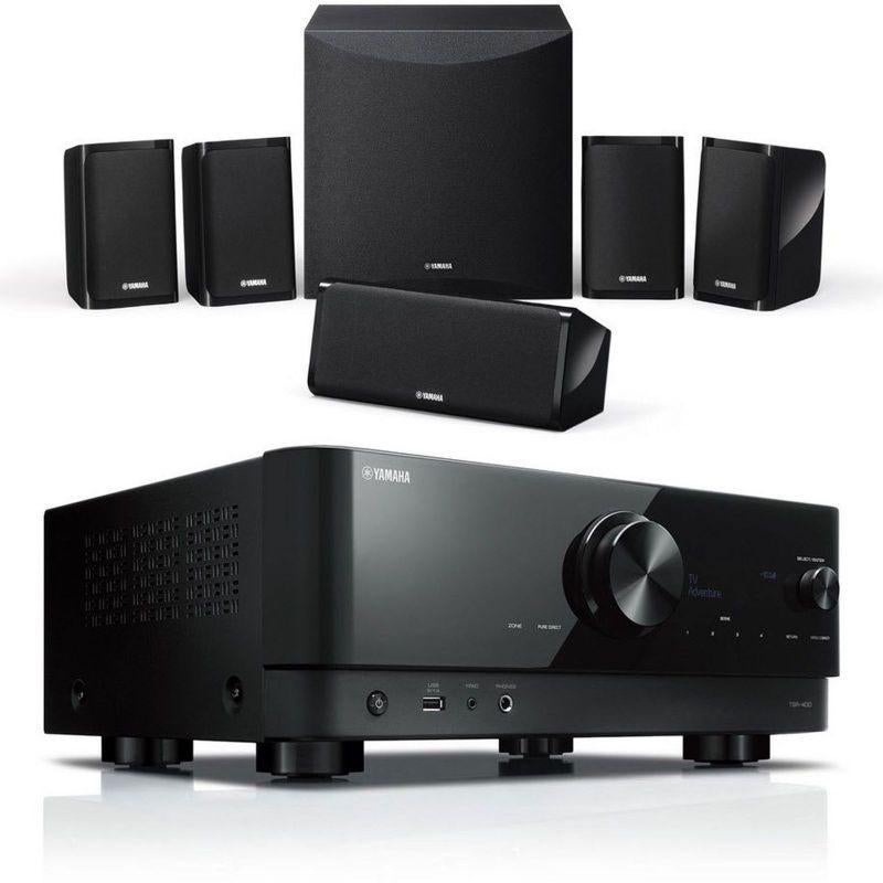Yamaha YHT-199 home cinema set 5.1 + Blu-ray speler, Zo goed als nieuw, 5.1-systeem, Overige spelers, 40 tot 70 watt