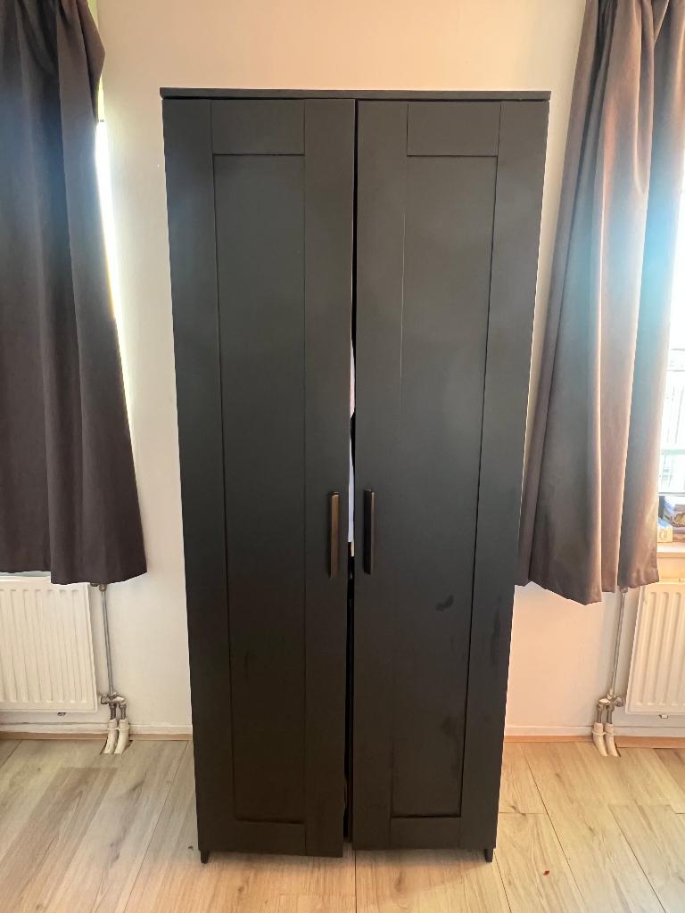 Ikea wardrobe with two doors, Huis en Inrichting, Kasten | Kledingkasten, Ophalen, Gebruikt, Its got character, 50 tot 100 cm