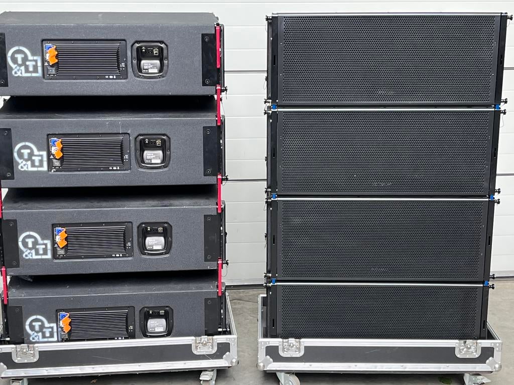 8x Admark A12A dubbel 12 inch actieve line array, Audio, Tv en Foto, Luidsprekers, Overige typen, Zo goed als nieuw, 120 watt of meer