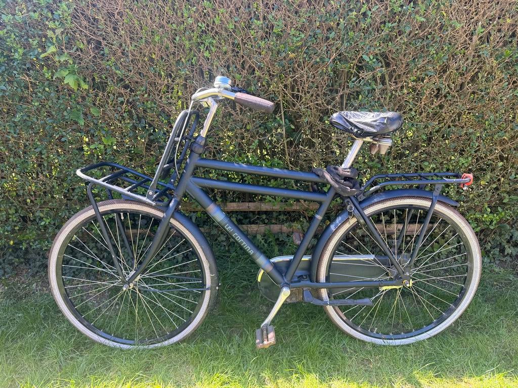 Cortina Herenfiets transporter, Gebruikt, Versnellingen, Schijfrem, 53 tot 57 cm
