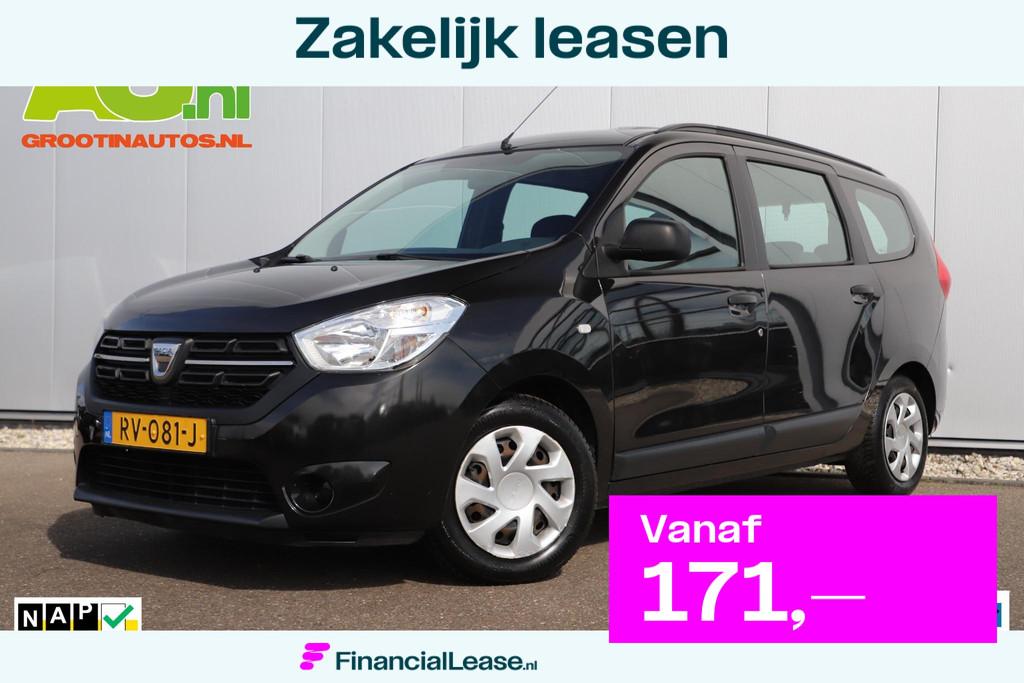 Dacia Lodgy 1.2 TCe Ambiance 7p. Airco Radio Bluetooth Elekt, Voorwielaandrijving, Elektrische ramen, Stof, Gebruikt