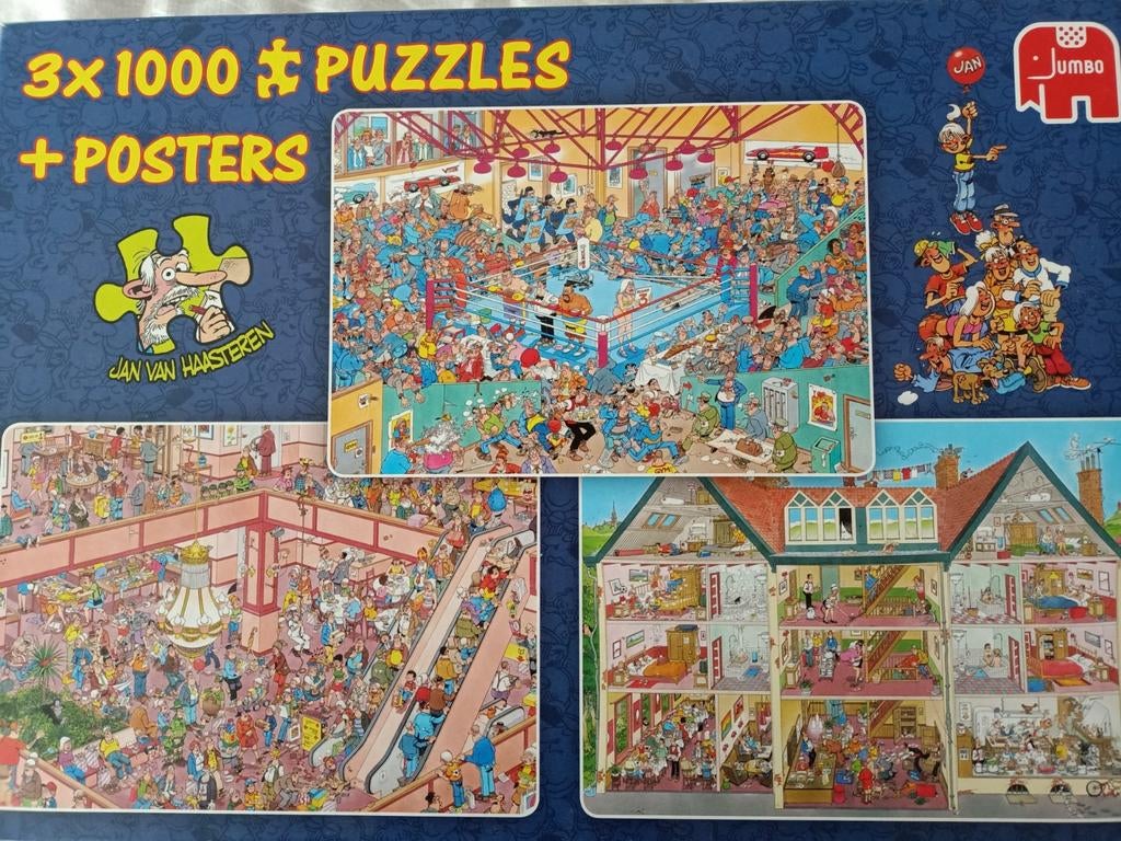 JAN VAN HAASTEREN PUZZEL, Ophalen of Verzenden, 500 t/m 1500 stukjes, Zo goed als nieuw