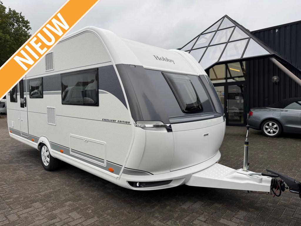 Hobby Excellent Edition 495 UL 2026 | Enkele bedden, Caravans en Kamperen, Caravans, Schokbreker, Rondzit, Hobby, Bedrijf