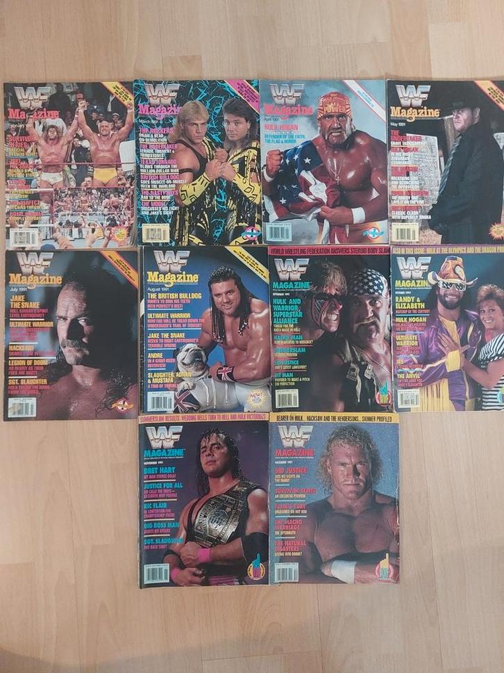 10 wwf wrestling magazine's 1991, Boeken, Tijdschriften en Kranten, Gelezen, Ophalen of Verzenden