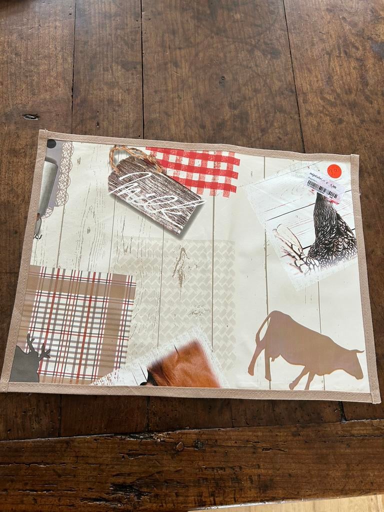 1 nieuwe placemat, Ophalen of Verzenden, Nieuw, Rond