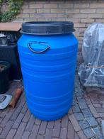Grote ton met schroefdeksel., Tuin en Terras, Regentonnen, 150 liter of meer, Ophalen, Zo goed als nieuw, Kunststof