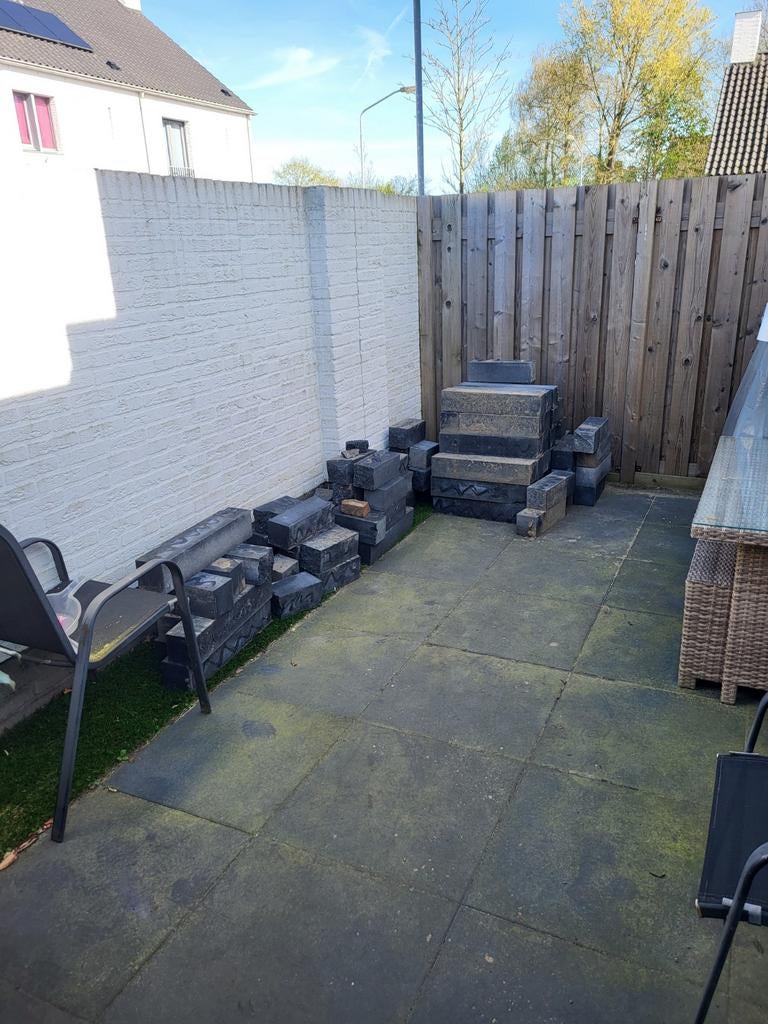 Gebruikte beton blokken,kunnen nog een ronde mee, Tuin en Terras, Ophalen of Verzenden, Gebruikt, Beton, Overige typen