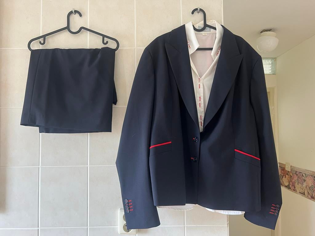 Stewardess uniform, nieuw, maat 56, Kostuum of Pak, Blauw, Maat 46/48 (XL) of groter, Ophalen of Verzenden