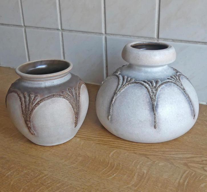 VEB Haldensleben vintage vaas vazen West-Germany fat lava, Huis en Inrichting, Woonaccessoires | Vazen, Gebruikt, Overige kleuren