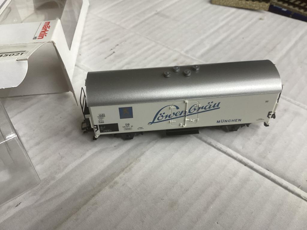 Marklin 45021 db koelwagen LÖWEN BRAU kkk nem nieuw in ovp, Hobby en Vrije tijd, Modeltreinen | H0, Wisselstroom, Ophalen of Verzenden