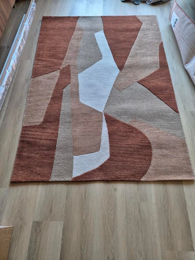 Vloerkleed nieuw 160x230 cm, Ophalen, Bruin, 150 tot 200 cm, Rechthoekig