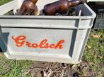 Zeer oude Grolsch Bierkrat met Beugelflessen, Ophalen, Gebruikt, Overige typen