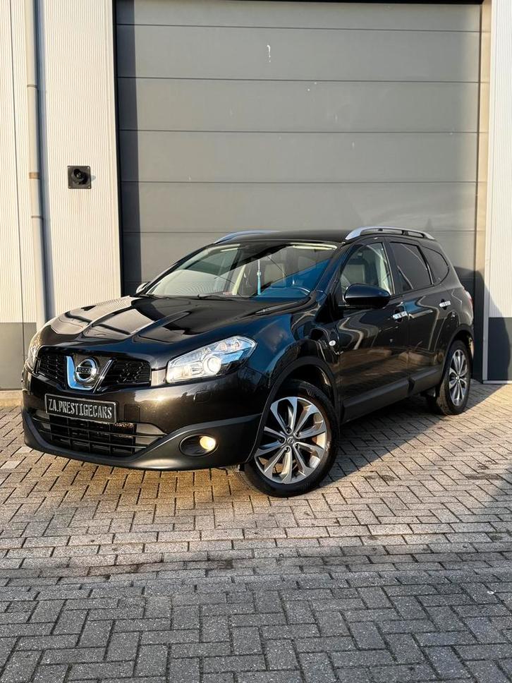 Nissan Qashqai+2 2.0 2WD 2010 2011 Zwart, Auto's, Nissan, Bedrijf, Qashqai+2, ABS, Achteruitrijcamera, Adaptieve lichten, Airbags