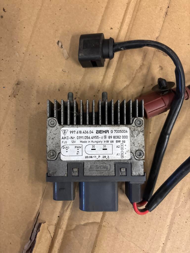 Porsche Boxster Cayman 99761843604 Ventilatorregelaar, Ophalen, Gebruikt, Porsche