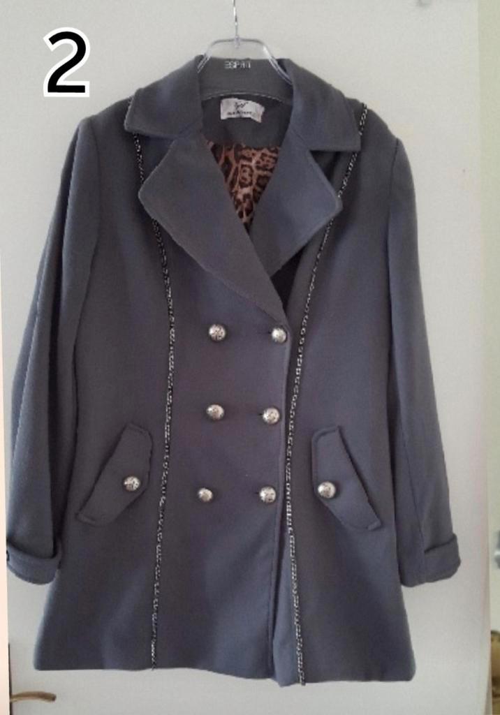 Grijze militaire jas met panterprint voering, Kleding | Dames, Jassen | Winter, Gedragen, Maat 38/40 (M), Grijs, Ophalen of Verzenden