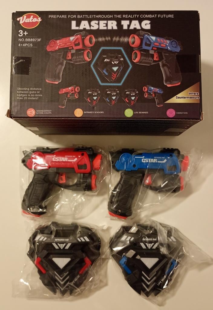 2 Laser Game Pistolen met ontvanger (Nieuw), Ophalen of Verzenden, Nieuw